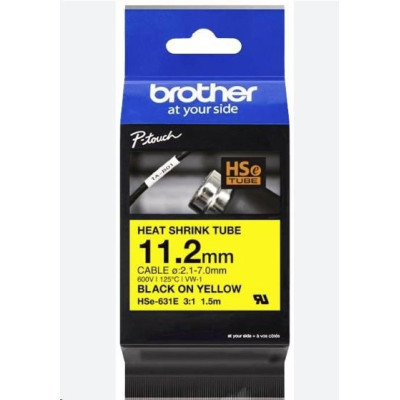 Originální smršťovací bužírka Brother HSE-631E, šířka 11,2 mm, délka 1,5 m