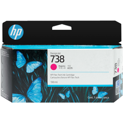 Originální inkoust HP 498N6A (738), purpurový, 130 ml