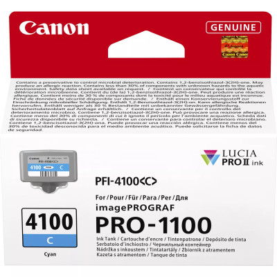 Originální inkoust Canon PFI-4100C (6778C001), azurový, 80 ml