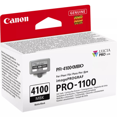 Originální inkoust Canon PFI-4100MBK (6776C001), matně černý, 80 ml