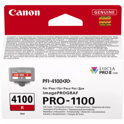 Originální inkoust Canon PFI-4100R (6785C001), červený, 80 ml