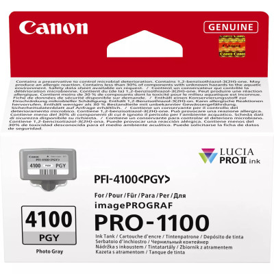 Originální inkoust Canon PFI-4100PGY (6784C001), photo šedý, 80 ml