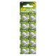 Baterie alkalická, AG10, LR54, LR1130, V10GA, 1.5V, GP, blistr, 10-pack