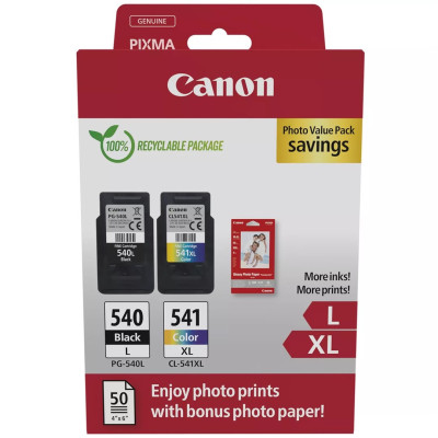 Originální inkoust Canon PG-540L/CL-541XL (5224B012, 5224B013), černý/barevný, 11 + 15 ml, 2-pack