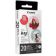 Samolepící fotopapír Canon ZINK - 20 listů, ⌀ 3,3 cm, ZP-2030-2C, 4967C003