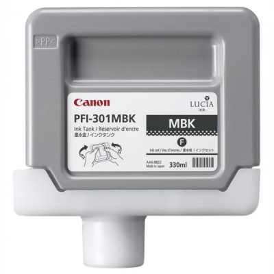 Originální inkoust Canon PFI-301MBk (1485B001), matně černý, 330 ml