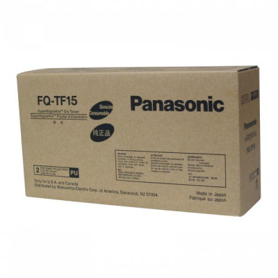 Originální toner Panasonic FQ-TF15, černý, 2 × 185 g, 2-pack