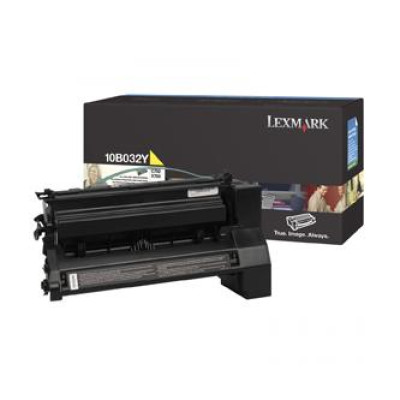 Originální toner Lexmark 10B032Y, žlutý, 15000 stran