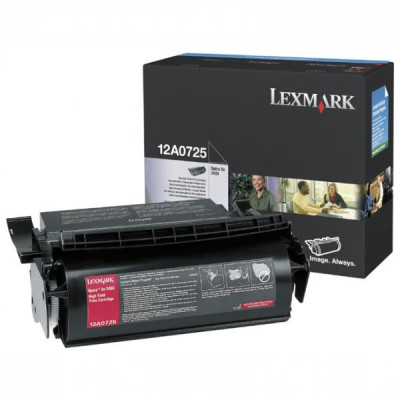 Originální toner Lexmark 12A0725, černý, 23000 stran