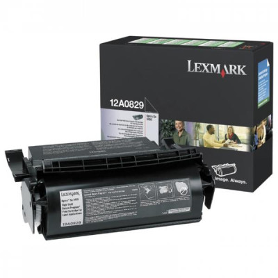 Originální toner Lexmark 12A0829, černý, 23000 stran