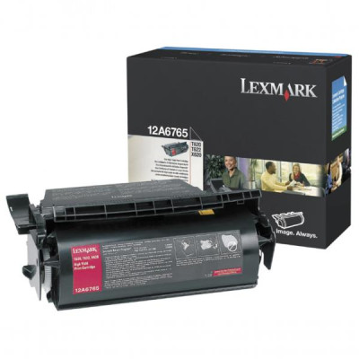 Originální toner Lexmark 12A6765, černý, 30000 stran