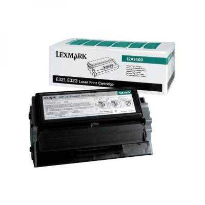 Originální toner Lexmark 12A7400, černý, 3000 stran