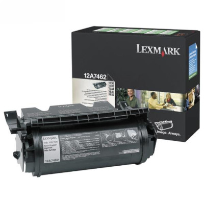 Originální toner Lexmark 12A7462 (12A7468, 12A7362), černý, 21000 stran