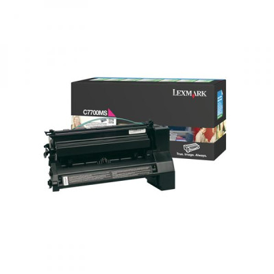 Originální toner Lexmark C7700MS, purpurový, 6000 stran