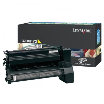 Originální toner Lexmark C780H1YG, žlutý, 10000 stran