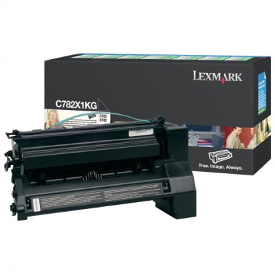 Originální toner Lexmark C782X1KG, černý, 15000 stran