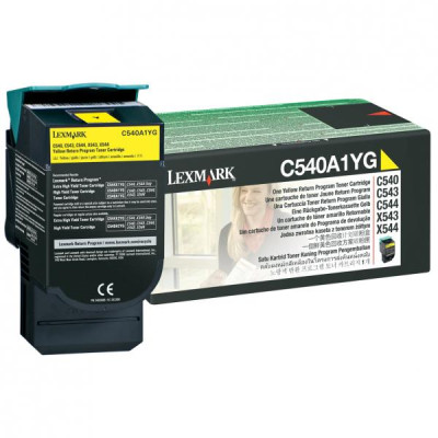 Originální toner Lexmark C540A1YG, žlutý, 1000 stran