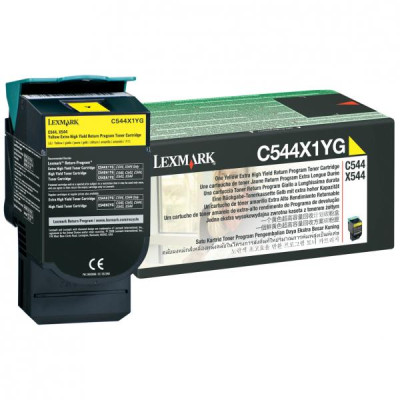 Originální toner Lexmark C544X1YG, žlutý, 4000 stran