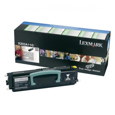 Originální toner Lexmark X203A11G, černý, 2500 stran