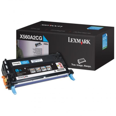 Originální toner Lexmark X560A2CG, azurový, 4000 stran