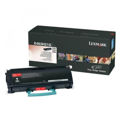 Originální toner Lexmark X463H21G, černý, 9000 stran