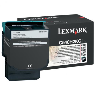 Originální toner Lexmark C540H2BG, černý, 2500 stran