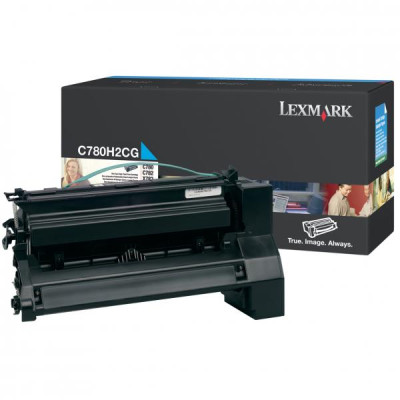 Originální toner Lexmark C780H2CG, azurový, 10000 stran