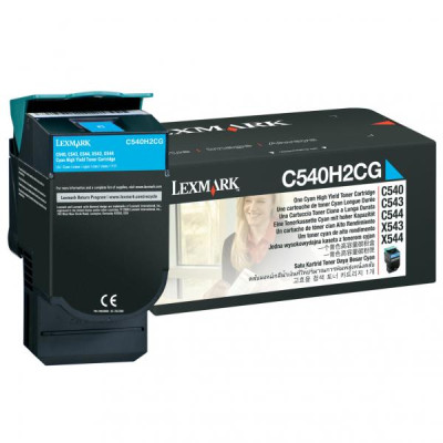 Originální toner Lexmark C540H2CG, azurový, 2000 stran