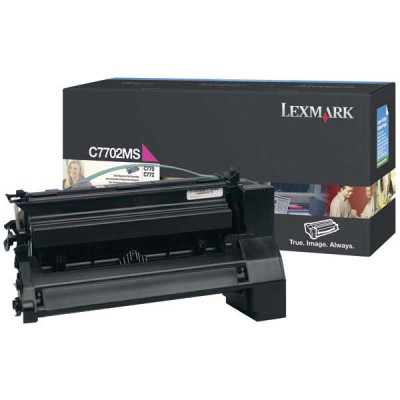 Originální toner Lexmark C7702MS, purpurový, 6000 stran