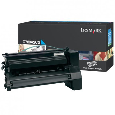 Originální toner Lexmark C780A2CG, azurový, 6000 stran