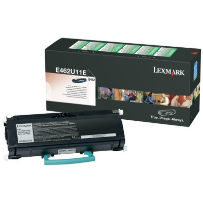 Originální toner Lexmark E462U11E, černý, 18000 stran