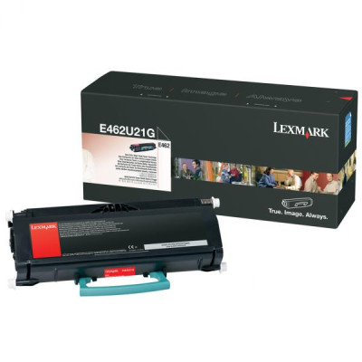 Originální toner Lexmark E462U21G, černý, 18000 stran