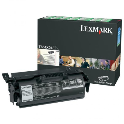 Originální toner Lexmark T654X04E, černý, 36000 stran