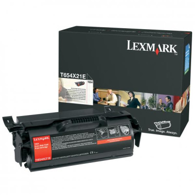 Originální toner Lexmark T654X21E, černý, 36000 stran