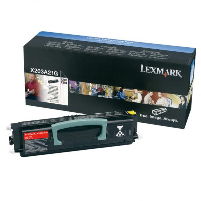 Originální toner Lexmark X203A21G, černý, 2500 stran