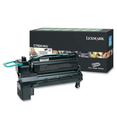 Originální toner Lexmark C792A1KG, černý, 6000 stran