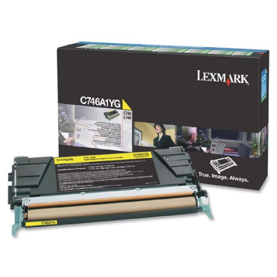 Originální toner Lexmark C746A1YG, žlutý, 7000 stran