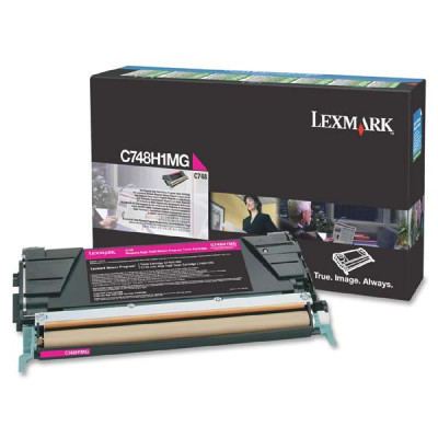 Originální toner Lexmark C748H1MG, purpurový, 10000 stran