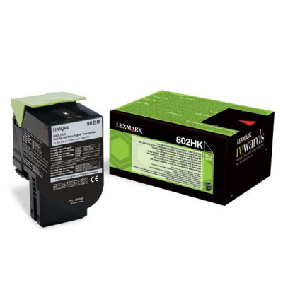 Originální toner Lexmark 80C2HK0 (80C2HKE, 80C0H10), černý, 4000 stran