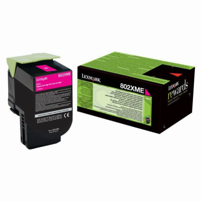 Originální toner Lexmark 80C2XM0 (80C2XME), purpurový, 4000 stran