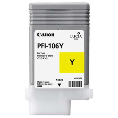 Originální inkoust Canon PFI-106Y (6624B001), žlutý, 130 ml