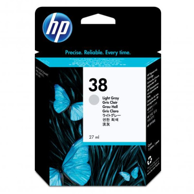 Originální inkoust HP C9414A (38), světle šedý, 27 ml