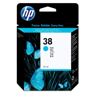 Originální inkoust HP C9415A (38), azurový, 27 ml