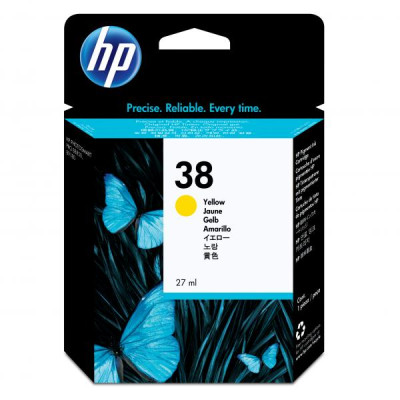 Originální inkoust HP C9417A (38), žlutý, 27 ml