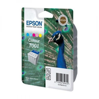 Originální inkoust Epson T001 (C13T00101110), barevný, 330 stran (66 ml)