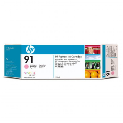 Originální inkoust HP C9471A (91), světle purpurový, 775 ml