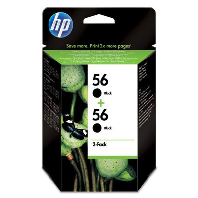 Originální inkoust HP C9502AE (56), černý, 2 × 19 ml, 2-pack