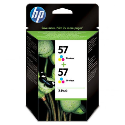 Originální inkoust HP C9503AE (57), barevný, 2 × 17 ml, 2-pack