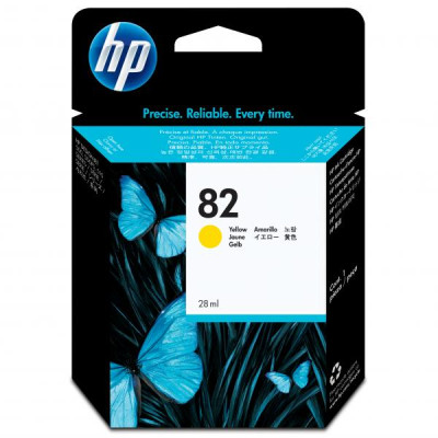 Originální inkoust HP CH568A (82), žlutý, 28 ml