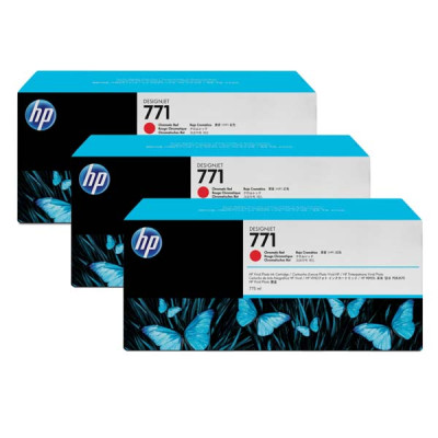 Originální inkoust HP CR251A (771), chromaticky červený, 3 × 775 ml, 3-pack